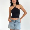 Motel Rocks Basics | Basic Tops-Layti Halterneck Basic Top in Black