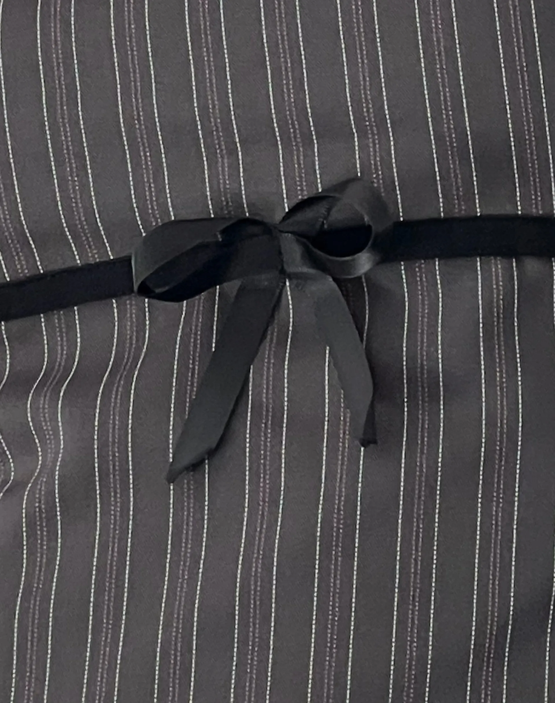 Motel Rocks Printed Tops | Bandeau Tops-Leggy Tube Top in Grey Pinstripe GreyPinstripe