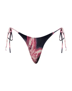Motel Rocks Swimwear-Lentra Bikini Bottom in Lily Bloom lilybloom