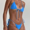 Motel Rocks Swimwear-Leyna Bikini Bottom in Dark Blue DarkBlue