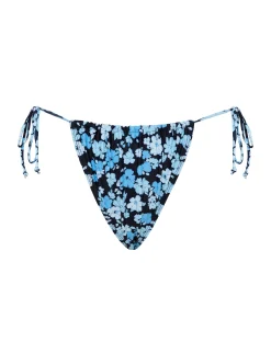 Motel Rocks Swimwear-Leyna Bikini Bottom in Pastel Blue Floral PastelBlueFloral