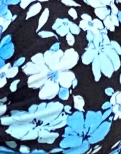 Motel Rocks Swimwear-Leyna Bikini Bottom in Pastel Blue Floral PastelBlueFloral