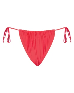Motel Rocks Swimwear-Leyna Bikini Bottom in Scarlet Red ScarletRed
