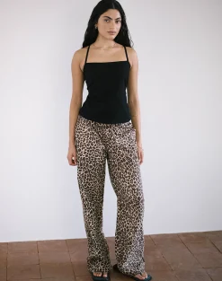 Motel Rocks Basic Tops | Strappy Tops-Lintang Tie Back Top in Linen Black