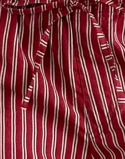 Motel Rocks Co-Ords-Lirura Casual Trouser in Maroon Stripe maroonstripe
