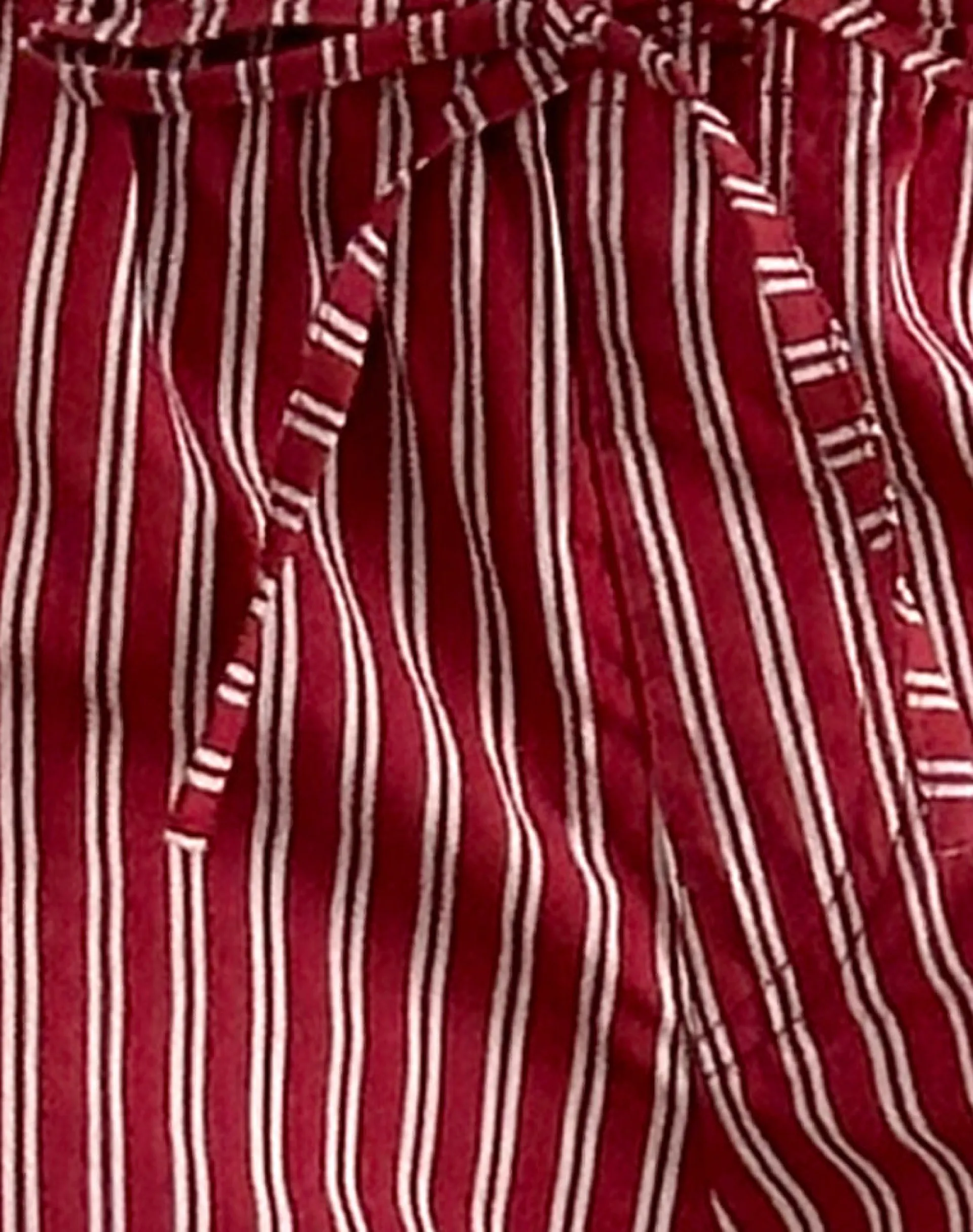 Motel Rocks Co-Ords-Lirura Casual Trouser in Maroon Stripe maroonstripe
