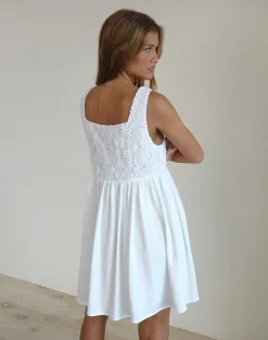 Motel Rocks Day Dresses | Mini Dresses-Liselotte Mini Dress in Ivory