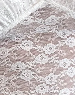 Motel Rocks Lace Tops | Going Out Tops-Livra Top in Clover Lace White CloverLaceWhite