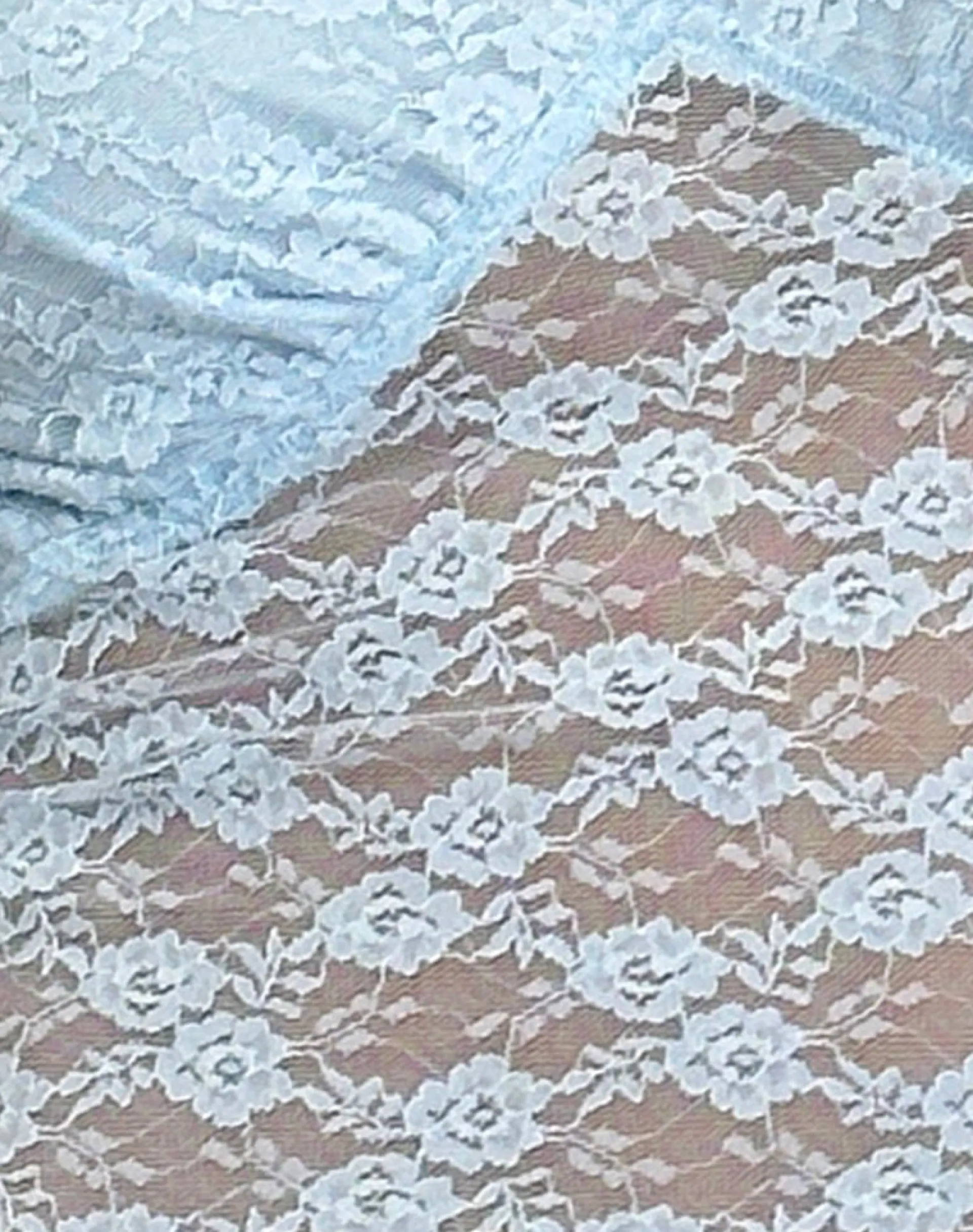 Motel Rocks Lace Tops-Livra Top in Clover Lace Blue CloverLaceBlue