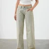 Motel Rocks Low Rise Pants | Jeans-Low Rise Parallel Jeans in Desert Sand Wash dessertsandwash