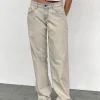 Motel Rocks Jeans | Straight Leg Jeans-Low Rise Parallel Jeans In Arctic Blue ArcticBlue