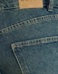 Motel Rocks Low Rise Pants | Jeans-Low Rise Parallel Jeans in Bright Blue brightblue