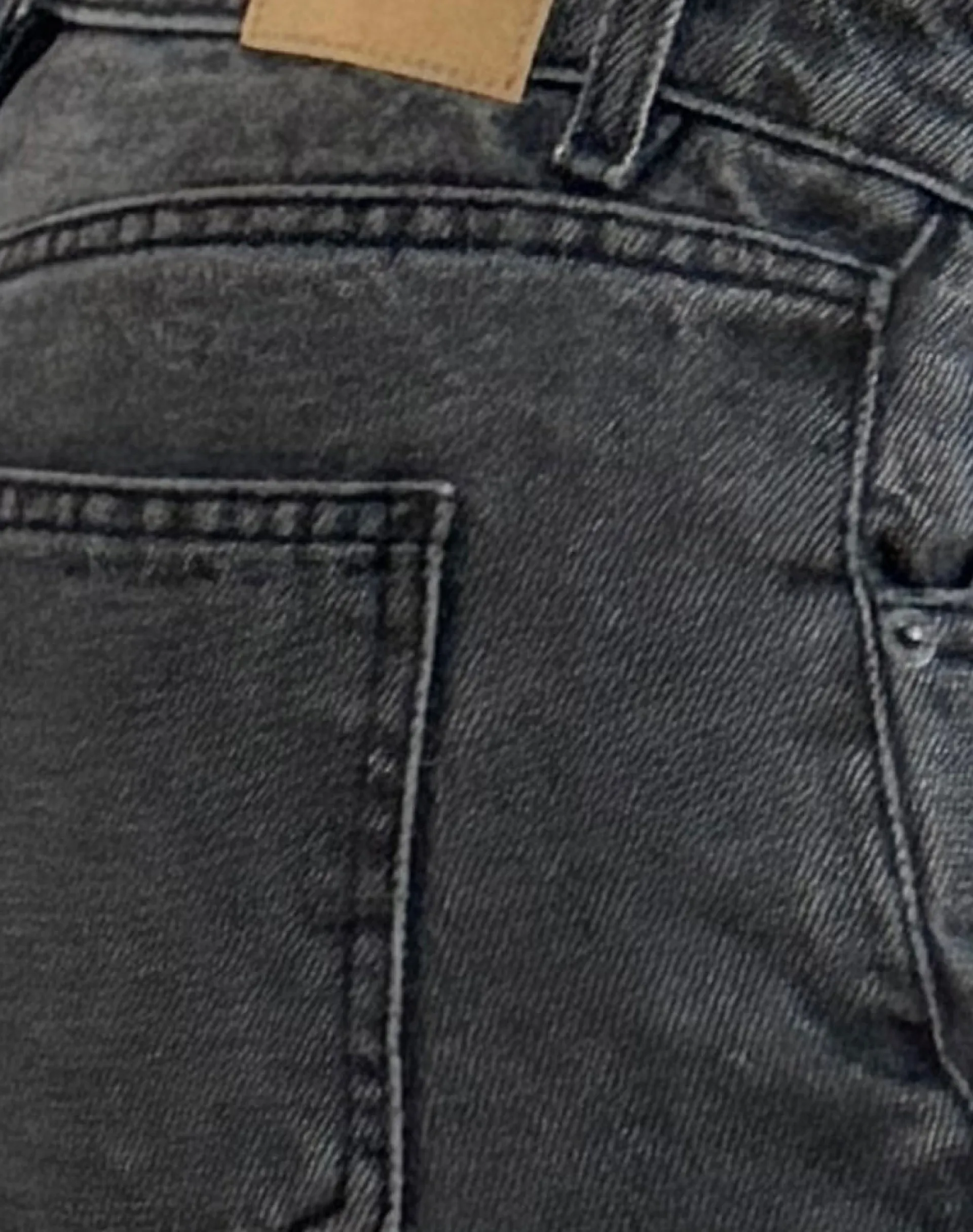 Motel Rocks Low Rise Pants | Jeans-Low Rise Parallel Jeans in Washed Black Grey WashedBlackGrey