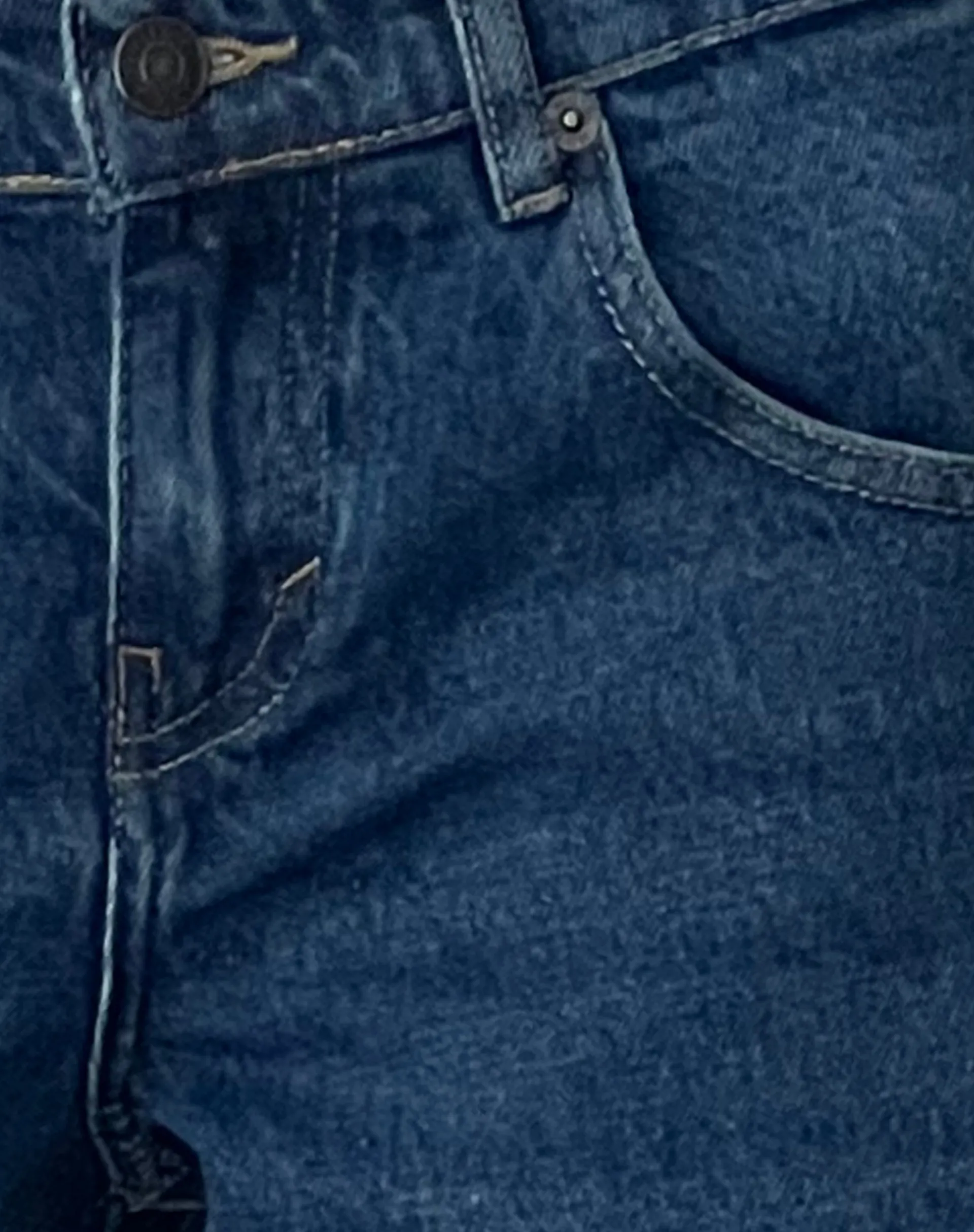 Motel Rocks Low Rise Pants | Jeans-Low Rise Parallel Jeans in Mid Blue Used MidBlueUsed