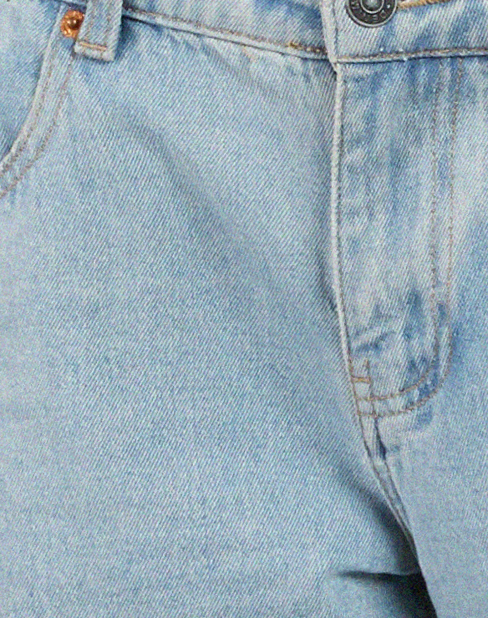 Motel Rocks Low Rise Pants-Low Rise Parallel Jeans in Extra Light Wash Blue