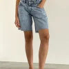 Motel Rocks Jorts-Low Rise Roomy Shorts in Vintage Blue Wash VintageBlueWash