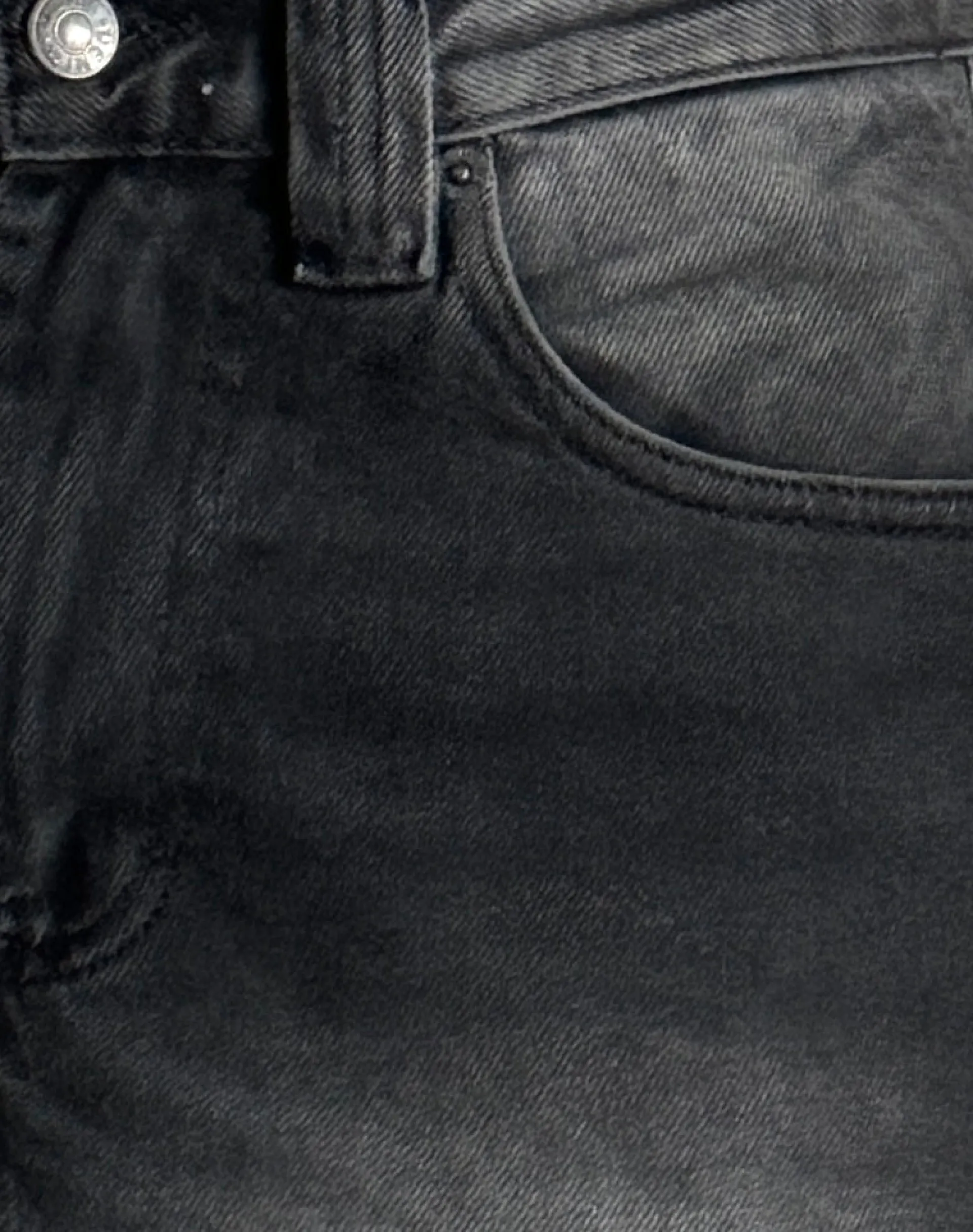 Motel Rocks Jorts-Low Rise Skater Short in Extreme Black ExtremeBlack