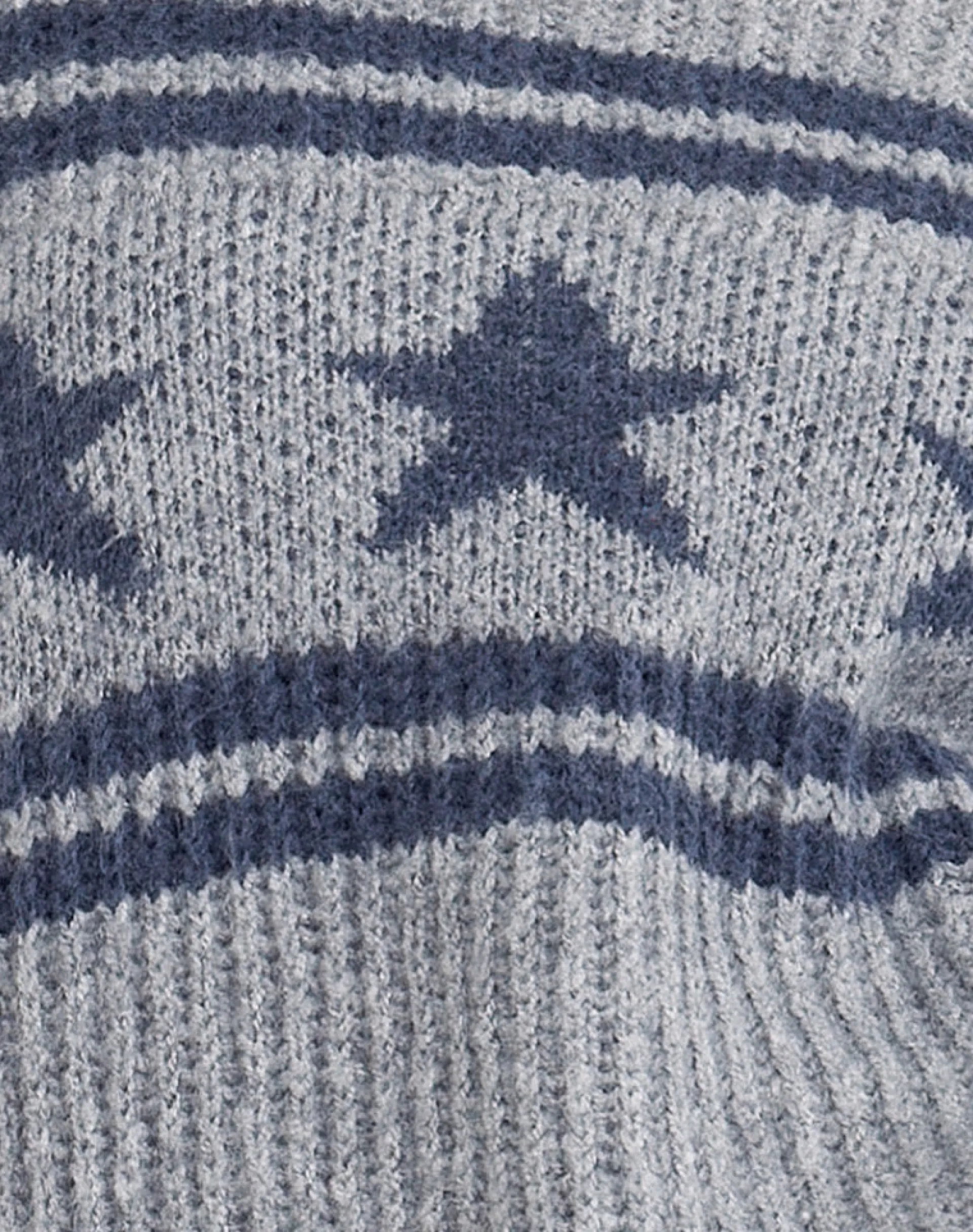 Motel Rocks Jumpers-Lulees Jumper in Star Stripe Grey StarStripeGrey