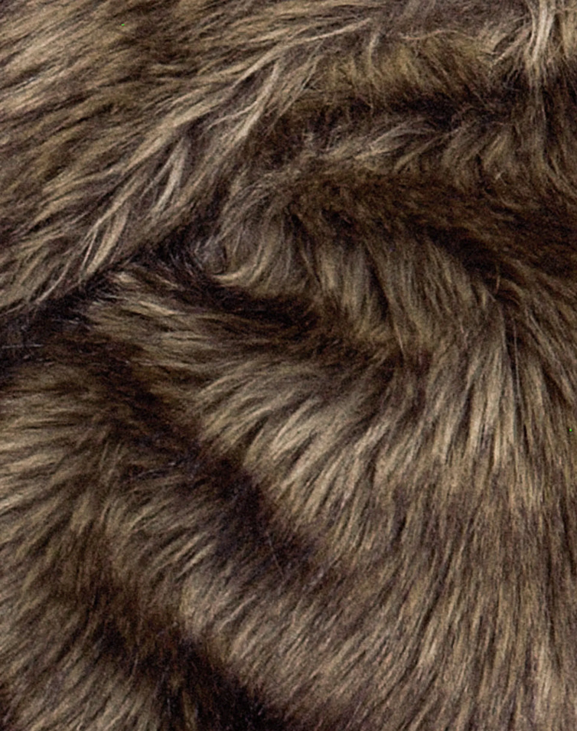 Motel Rocks Coats-Lupita Jacket in Faux Long Fur Brown FauxLongFurBrown