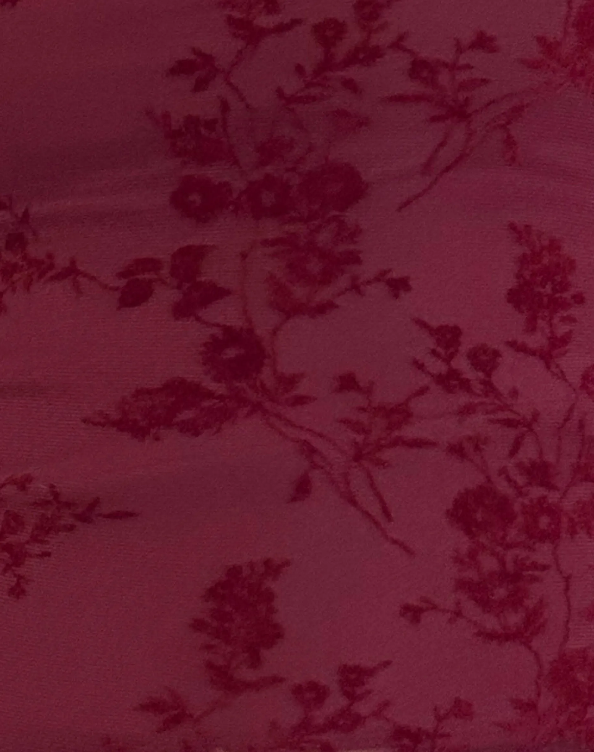 Motel Rocks Long Sleeve Tops | Going Out Tops-Lutana Top in Botanical Flower Maroon BotanicalFlowerMaroon