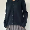 Motel Rocks Cardigans-Madera Cardigan in Dark Navy
