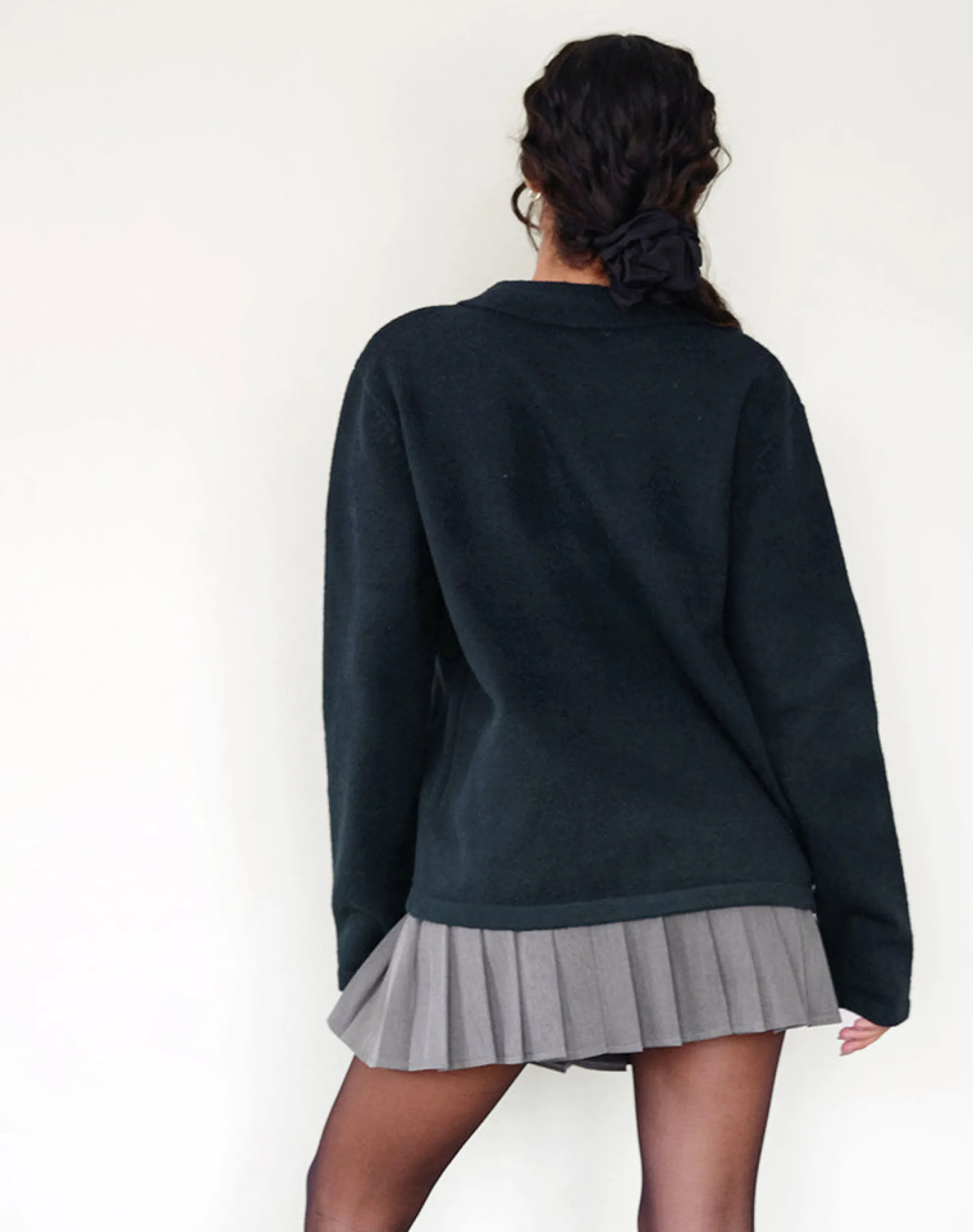 Motel Rocks Cardigans-Madera Cardigan in Dark Navy