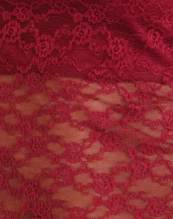 Motel Rocks Halterneck Tops | Lace Tops-Maggha Halterneck Top in Mari Lace Red MariLaceRed