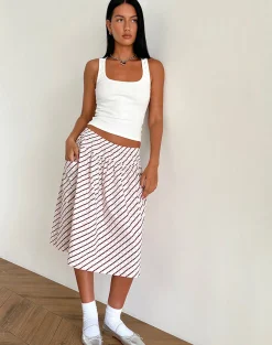 Motel Rocks Printed Skirts | Midi Skirts-Manasi Midi Skirt in Geometric Tile