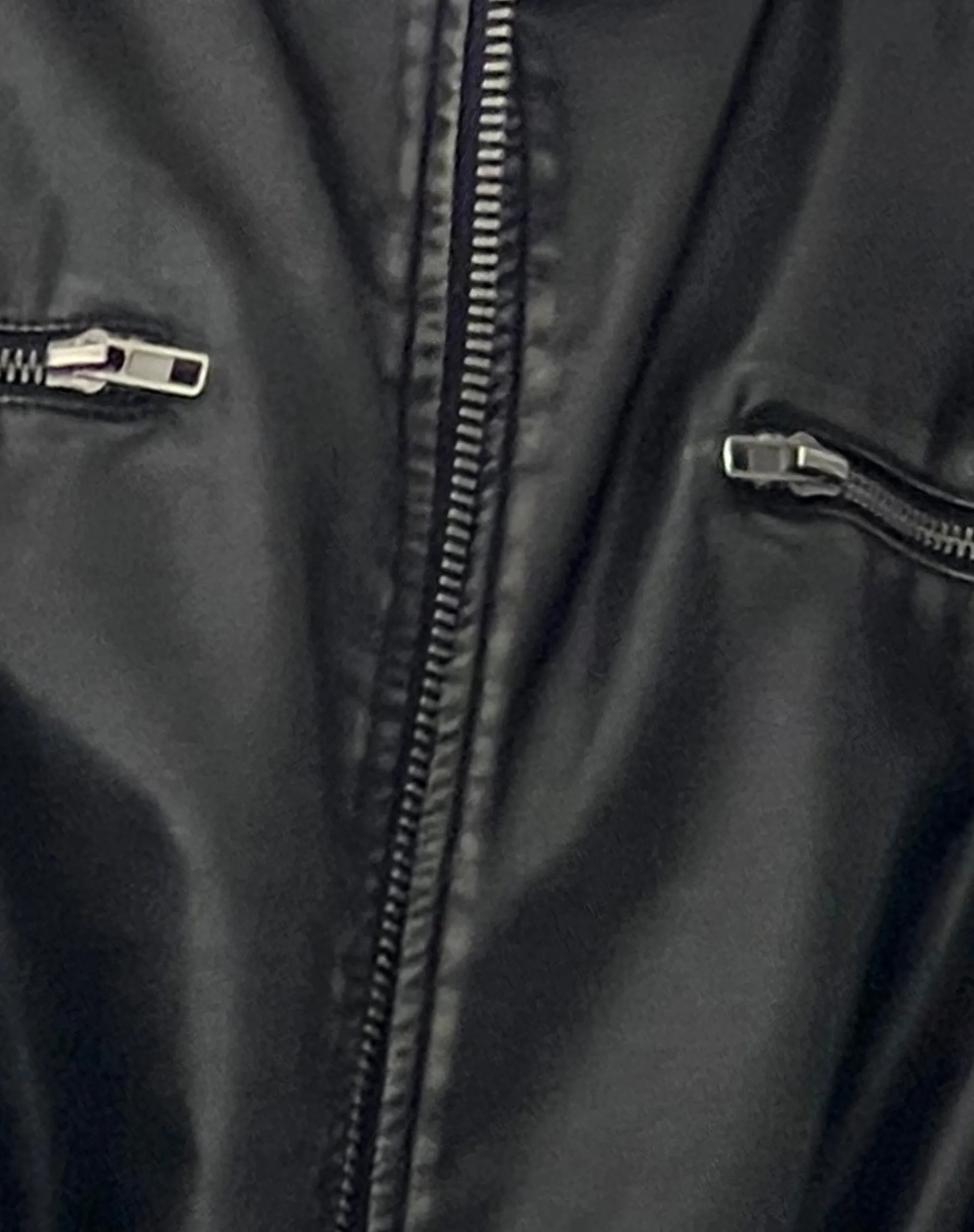 Motel Rocks Basics | Jackets-Marco Distressed Bomber Jacket in PU Black