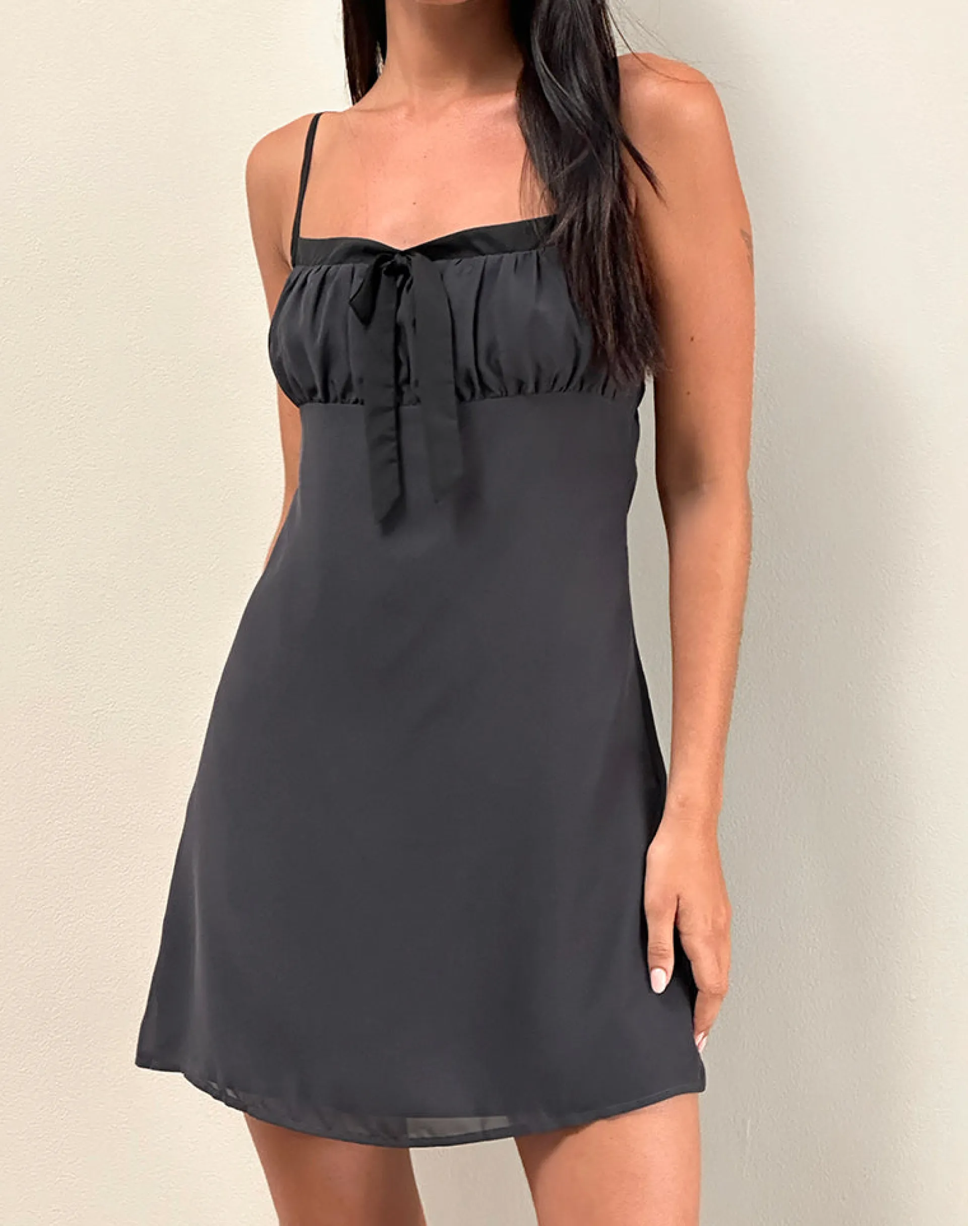 Motel Rocks Party Dresses | Mini Dresses-Martina Mini Dress in Chiffon Slate