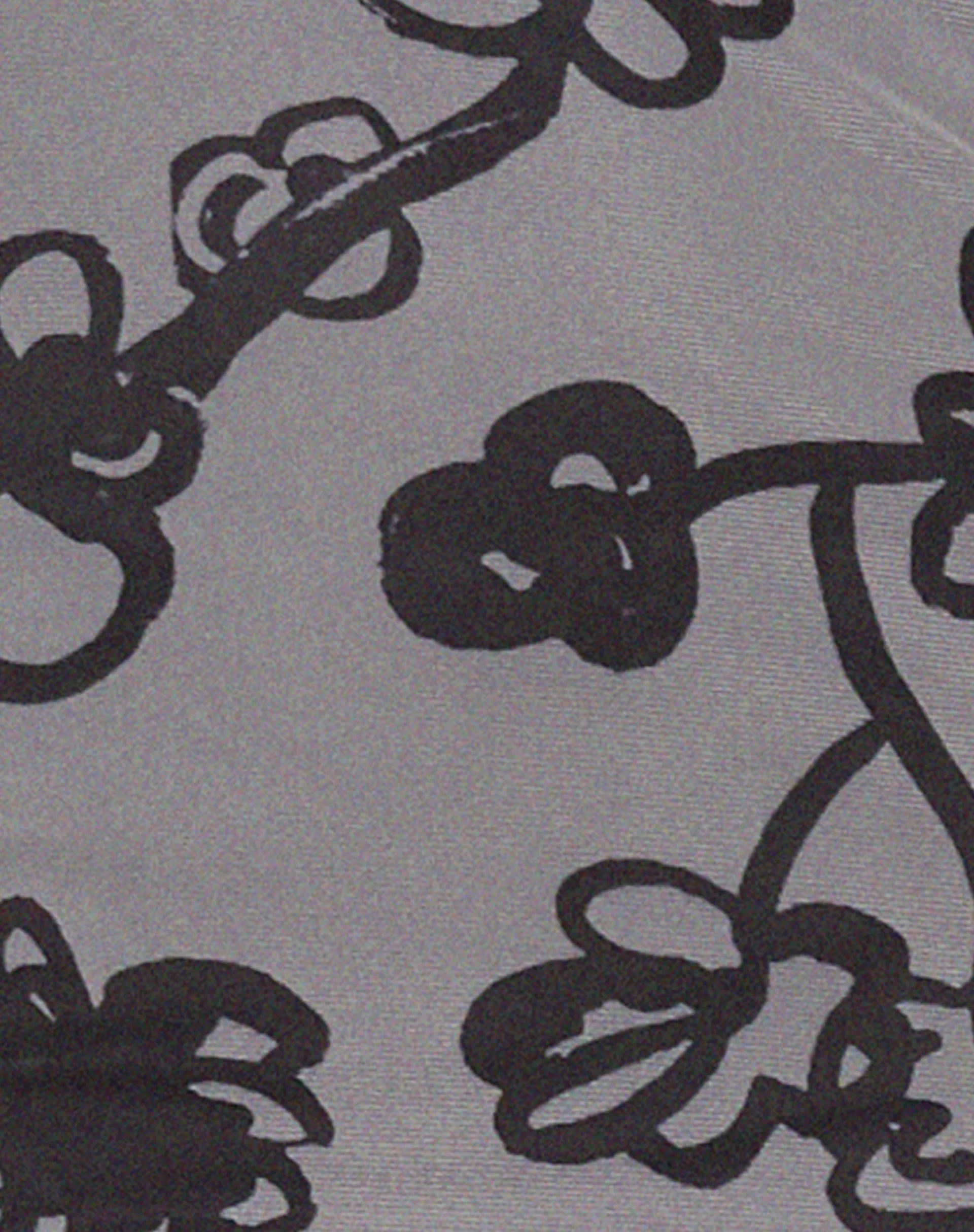 Motel Rocks Printed Dresses-Maruza Midi Dress in Mesh Doodle Flower Grey DoodleFlowerGrey