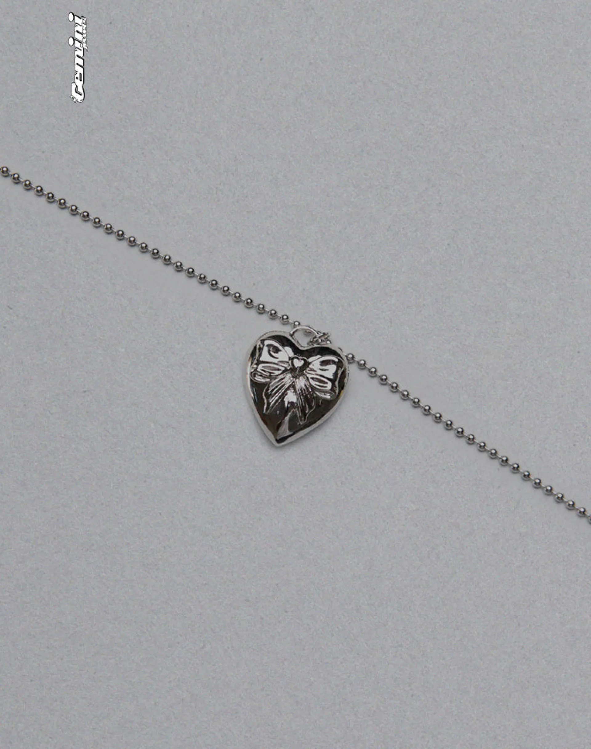 Motel Rocks Accessories-Matilda Silver Heart Necklace