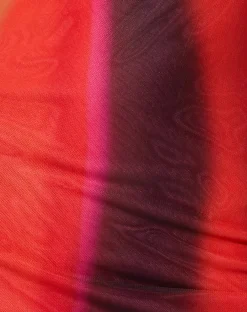 Motel Rocks Bodycon Dresses-Matita Bodycon Dress in Solarized Orange and Pink SolarizedOrangeandPink