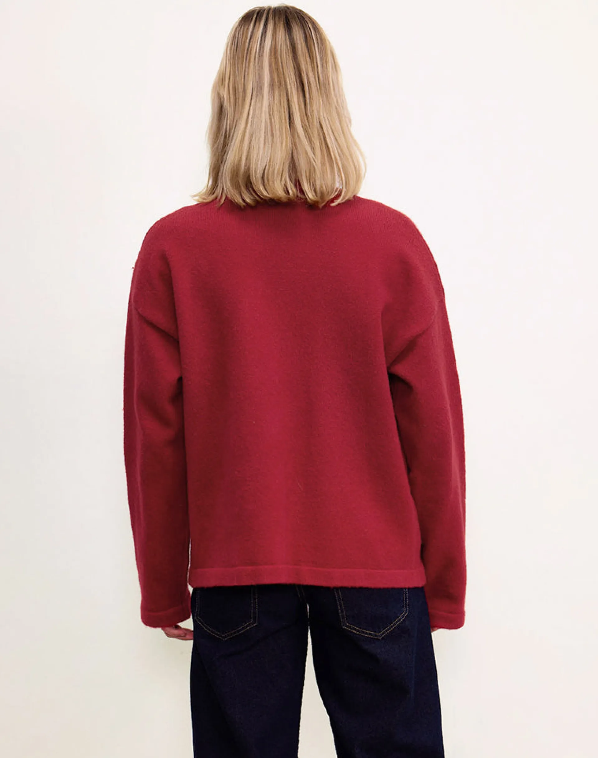 Motel Rocks Cardigans-Maureen Cardigan in Red