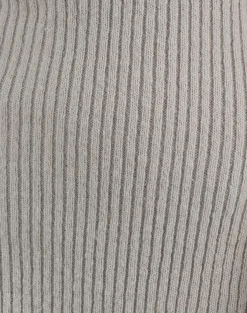 Motel Rocks Bodycon Dresses | Long Sleeve Dresses-Meghan Dress in Wider Rib Knit Ecru