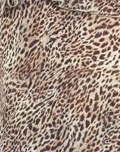 Motel Rocks Printed Tops | Strappy Tops-Melinda Frill Cami Top in Chiffon Leopard ChiffonLeopard