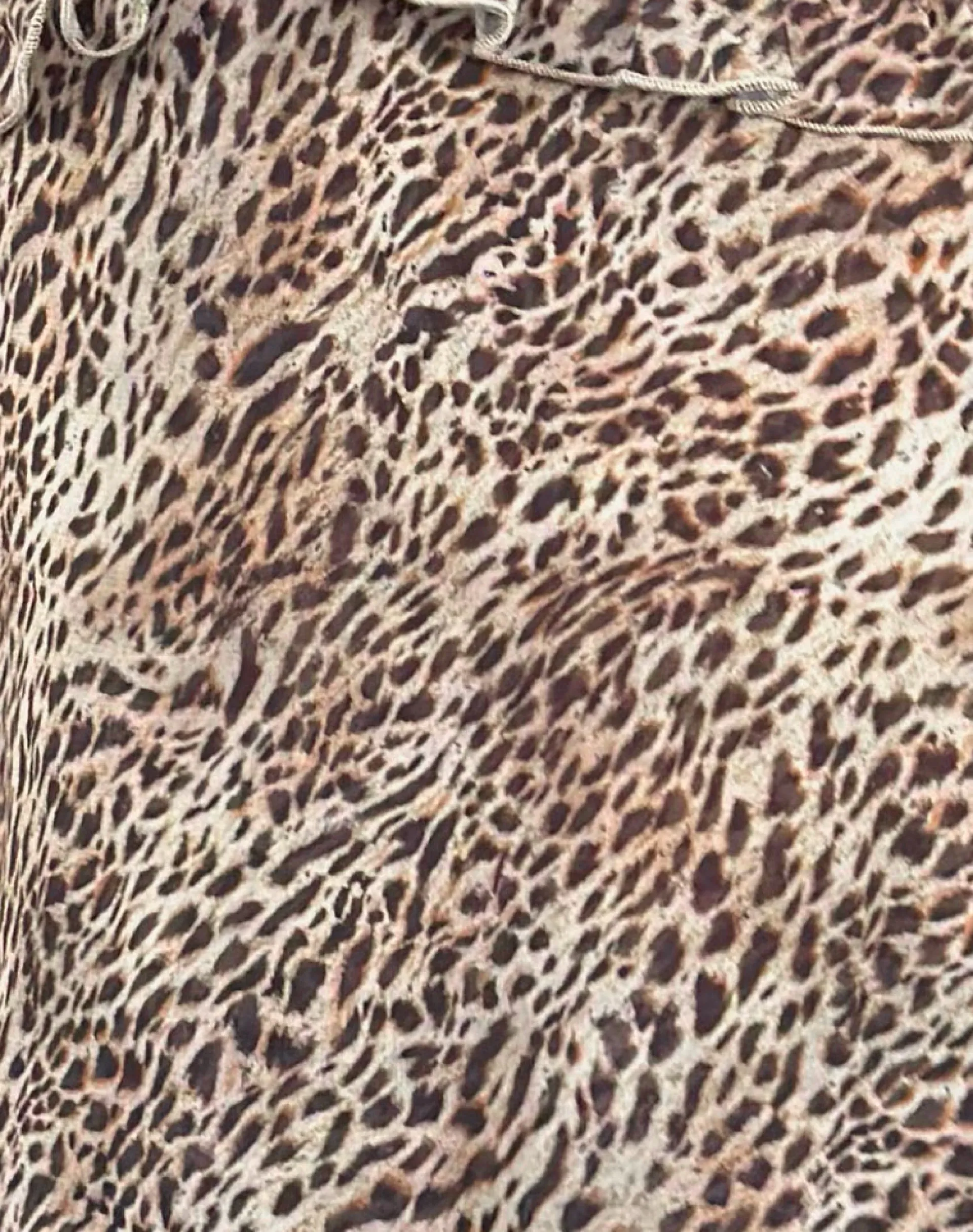 Motel Rocks Printed Tops | Strappy Tops-Melinda Frill Cami Top in Chiffon Leopard ChiffonLeopard