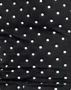 Motel Rocks Jumpsuits & Rompers-Meredith Backless Playsuit in Polka Black