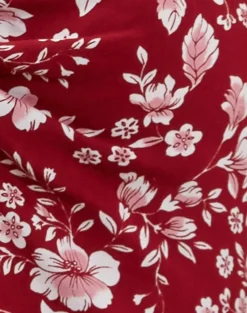 Motel Rocks Printed Tops | Strappy Tops-Metra Twist Front Top in Berry Blush Floral