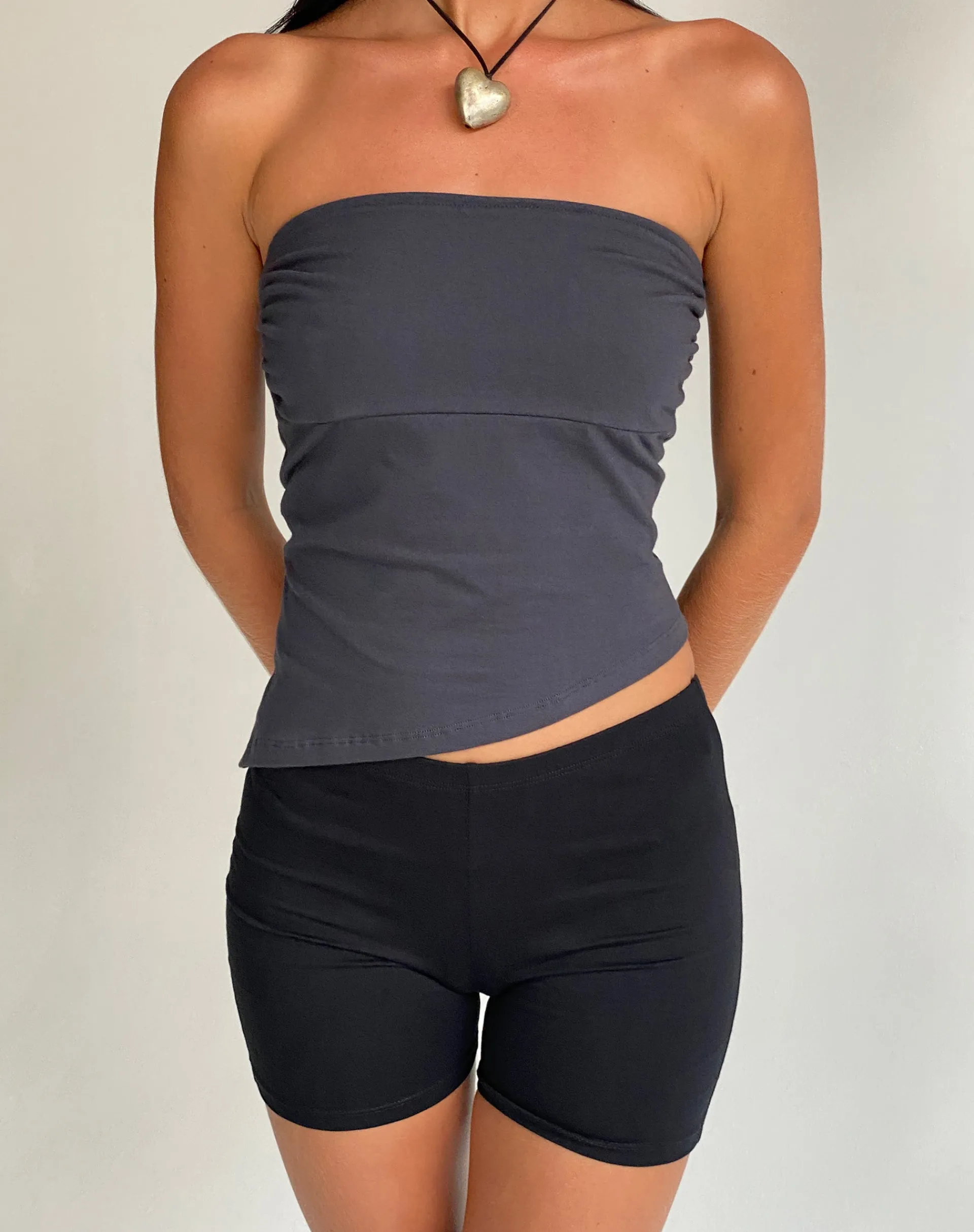 Motel Rocks Bandeau Tops-Minase Asymmetric Bandeau Top in Ocean Storm oceanstorm