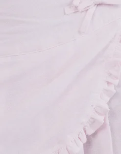 Motel Rocks Pleated Skirts | Mini Skirts-Monana Wrap Micro Skirt in Light Pink LightPink