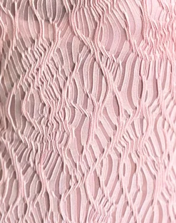 Motel Rocks Vest Tops-Monelo Textured Mesh Top in Sheer Pink SheerPink