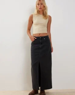 Motel Rocks Basic Tops | Crop Tops-Monlo Vest Top in Coconut Milk CoconutMilk