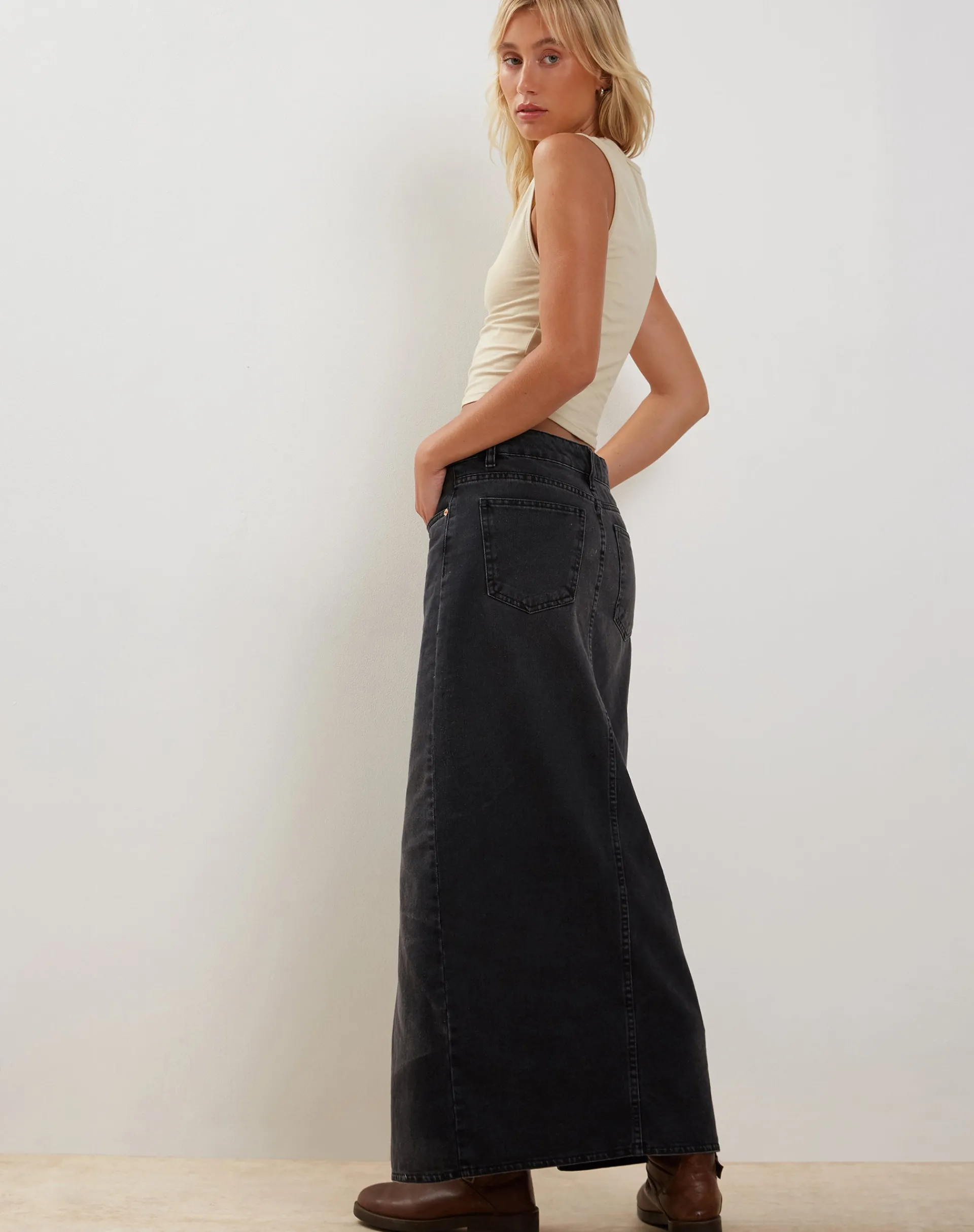 Motel Rocks Basic Tops | Crop Tops-Monlo Vest Top in Coconut Milk CoconutMilk