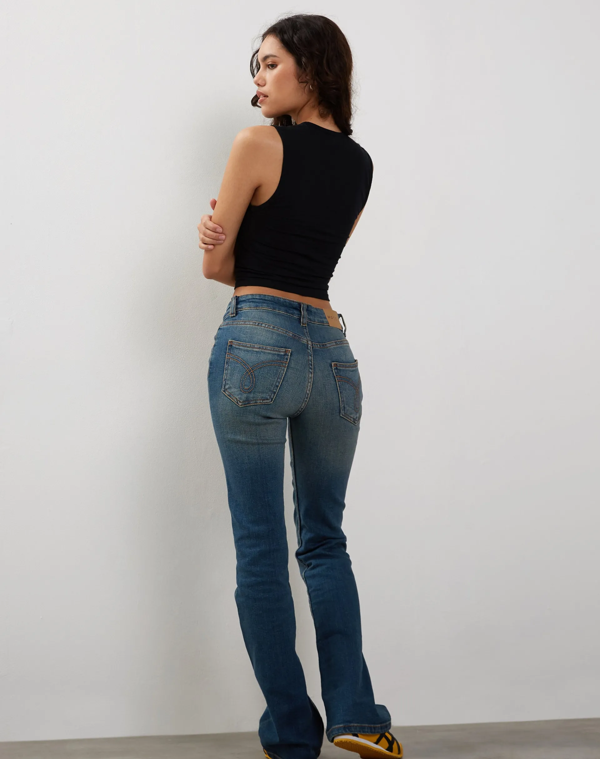 Motel Rocks Basics | Vest Tops-Monlo Vest Top in Lycra Black LycraBlack