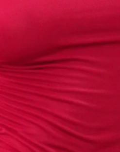 Motel Rocks Vest Tops | Going Out Tops-Morena Rosette Top in Red