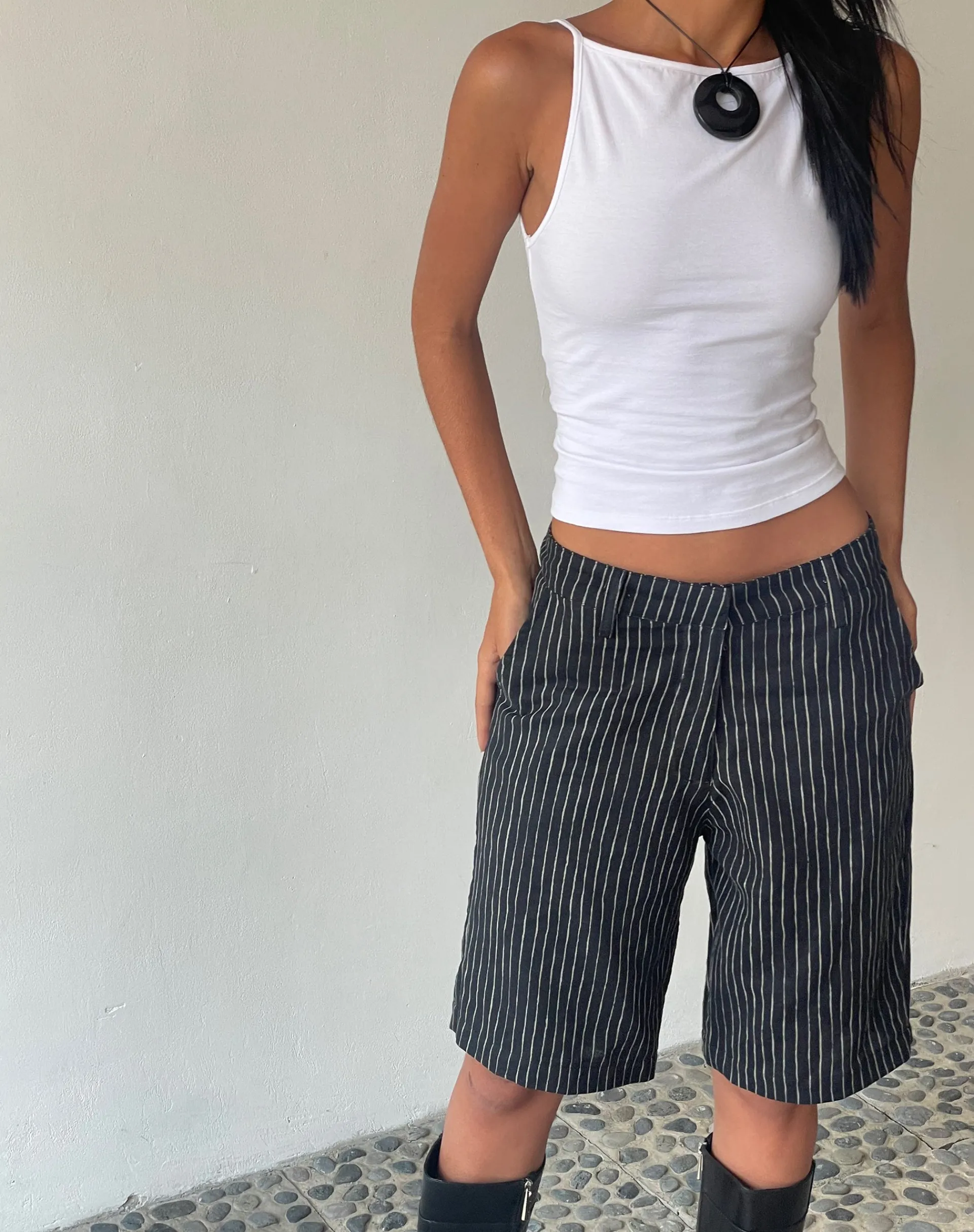 Motel Rocks Basics | Basic Tops-MOTEL X JACQUIE Dudley Vest in White