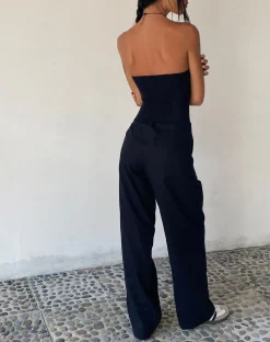 Motel Rocks Jumpsuits & Rompers | Basics-MOTEL X JACQUIE Kyaria Bandeau Jumpsuit in Black