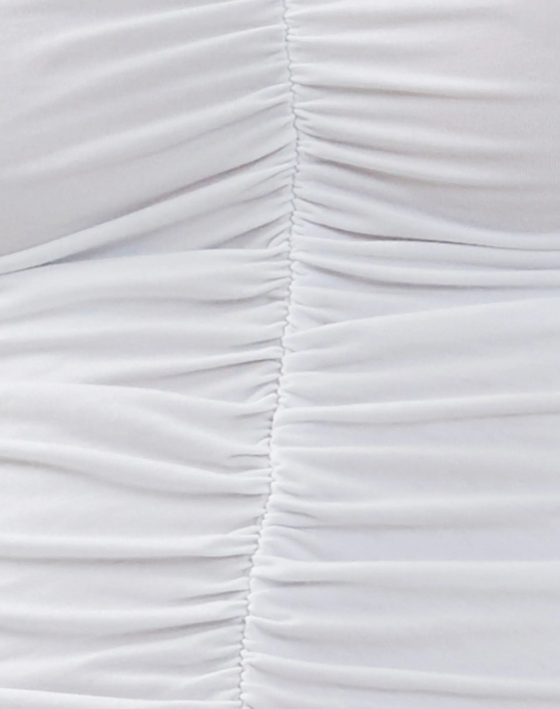 Motel Rocks Basic Tops-Naoko Ruched Top in White