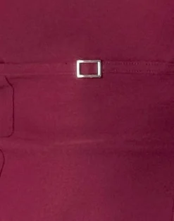 Motel Rocks Halterneck Tops-Nasya Halter Top in Tailoring Burgundy TailoringBurgundy